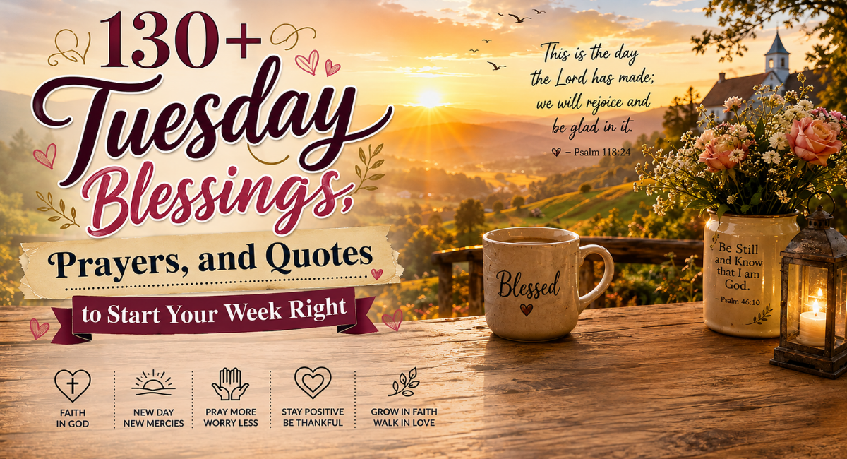 130+ Tuesday Blessings, Prayers, and Quotes to Start Your Week Right