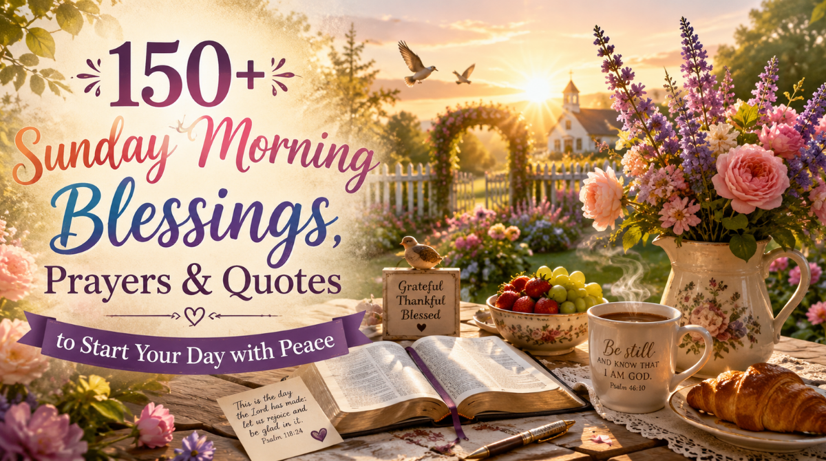 150+ Sunday Morning Blessings, Prayers & Quotes to Start Your Day with Peace