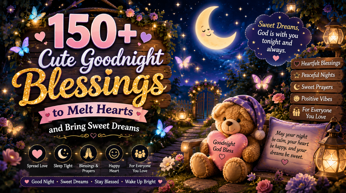 150+ Cute Goodnight Blessings to Melt Hearts and Bring Sweet Dreams
