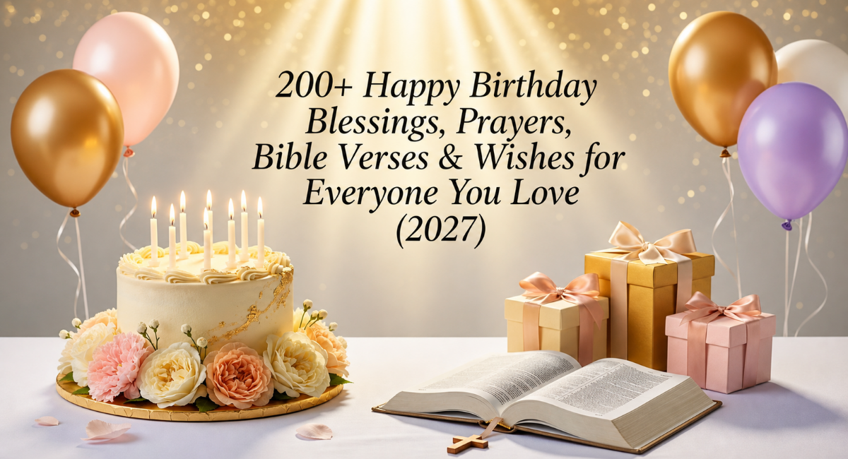 200+ Happy Birthday Blessings, Prayers, Bible Verses & Wishes for Everyone You Love (2027)