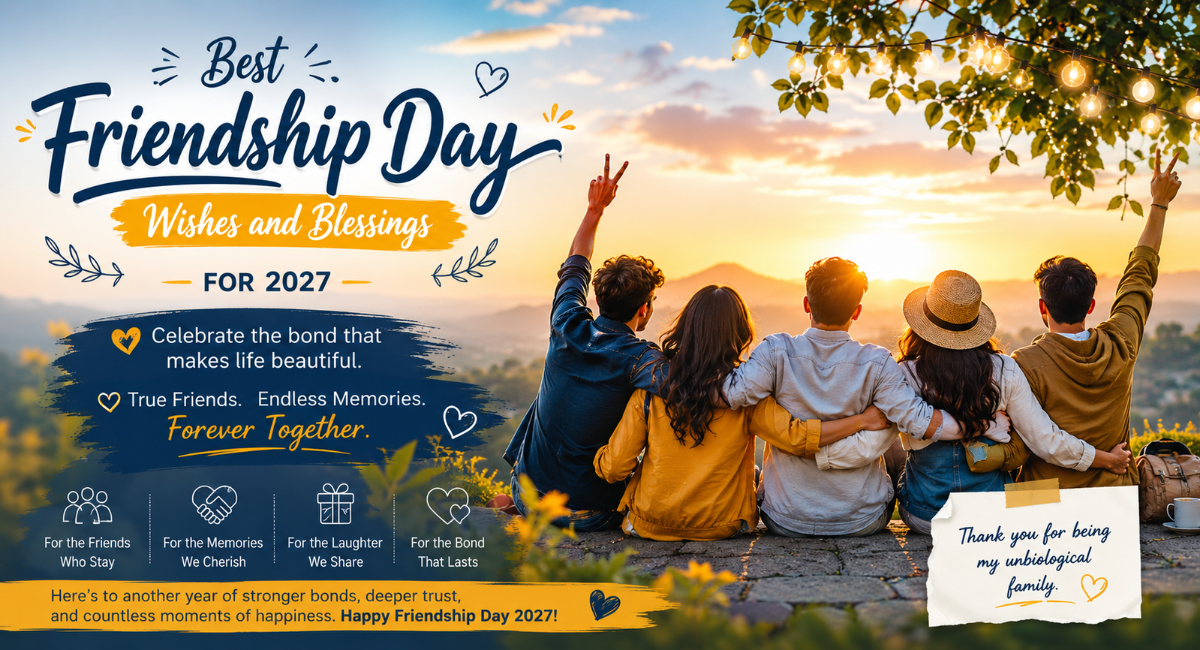 Best Friendship Day Wishes and Blessings for 2027
