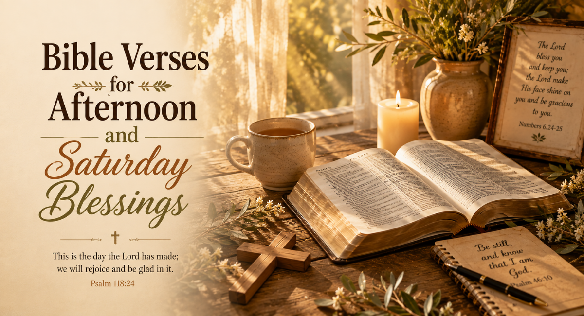 Bible Verses for Afternoon and Saturday Blessings
