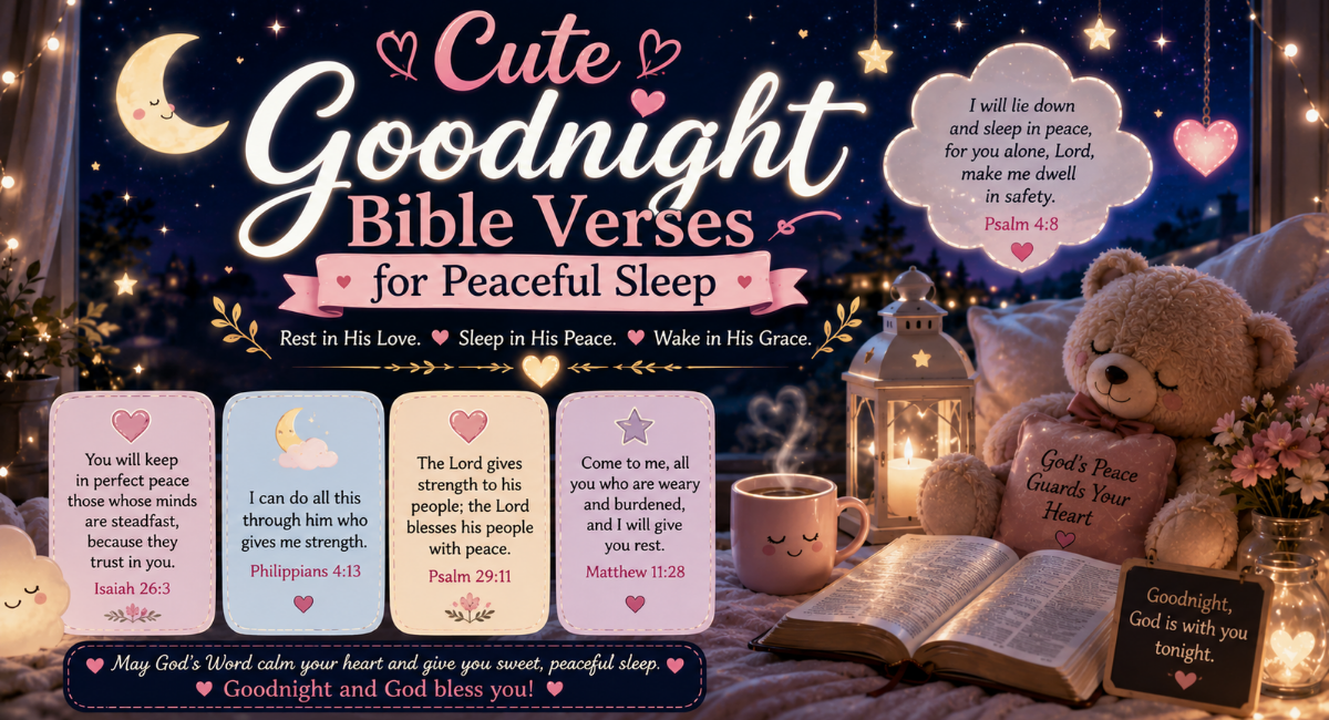 Cute Goodnight Bible Verses for Peaceful Sleep

