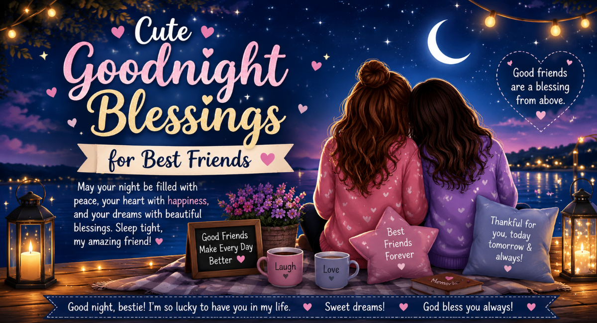 Cute Goodnight Blessings for Best Friends