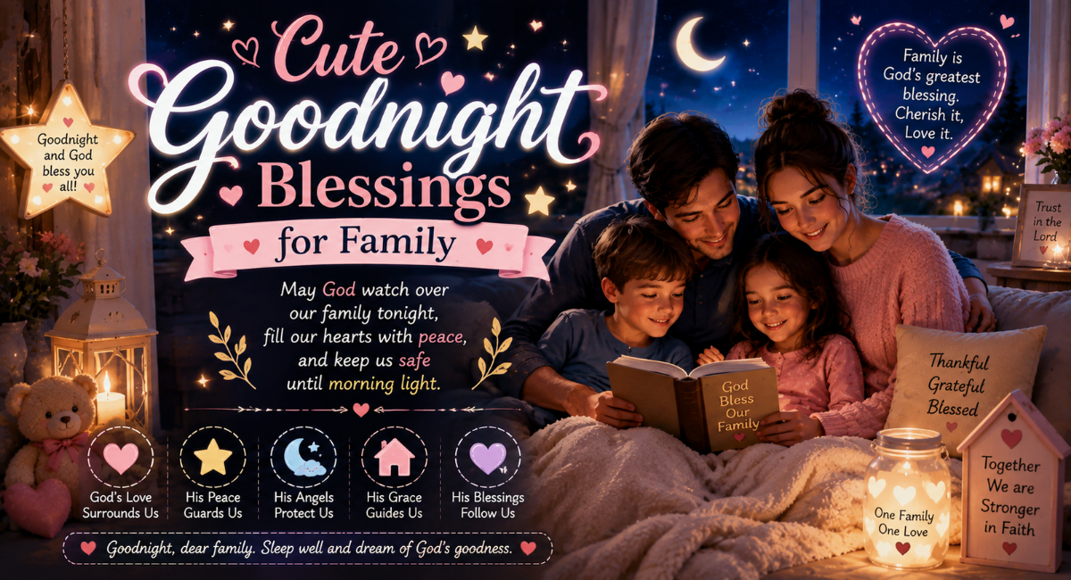 Cute Goodnight Blessings for Family