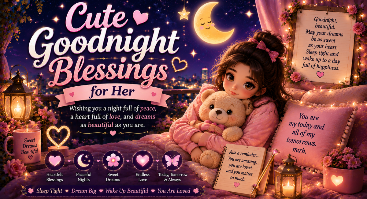 Cute Goodnight Blessings for Her
