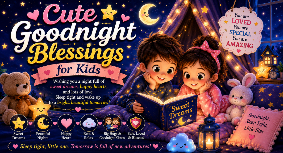 Cute Goodnight Blessings for Kids