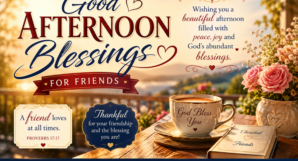 Good Afternoon Blessings for Friends
