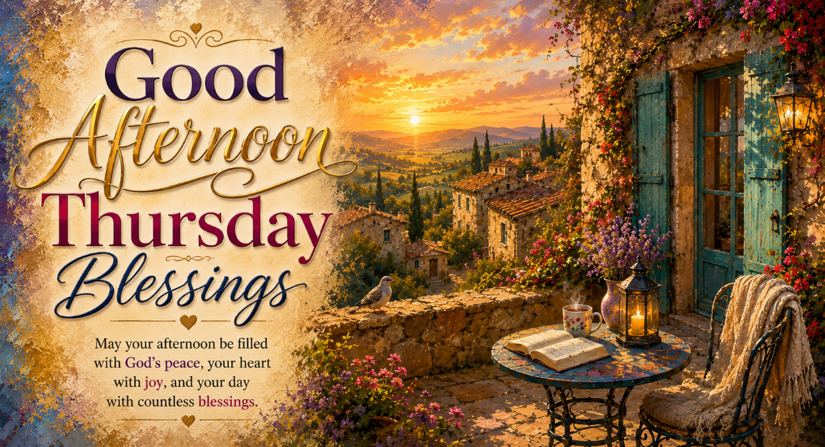 Good Afternoon Thursday Blessings
