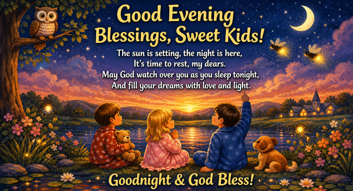 Good Evening Blessings for Kids