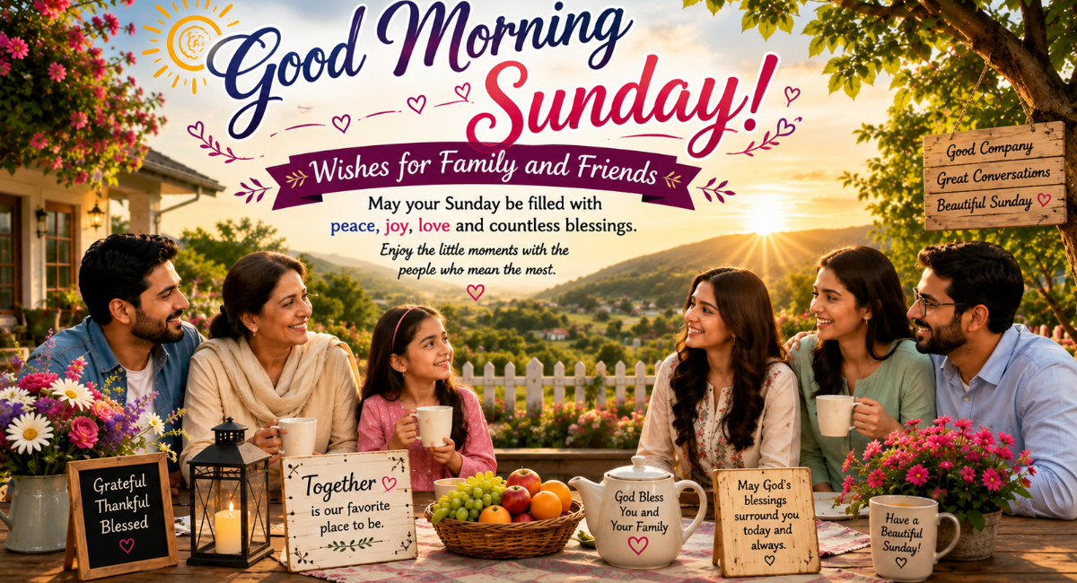 Good Morning Sunday Wishes for Family and Friends
