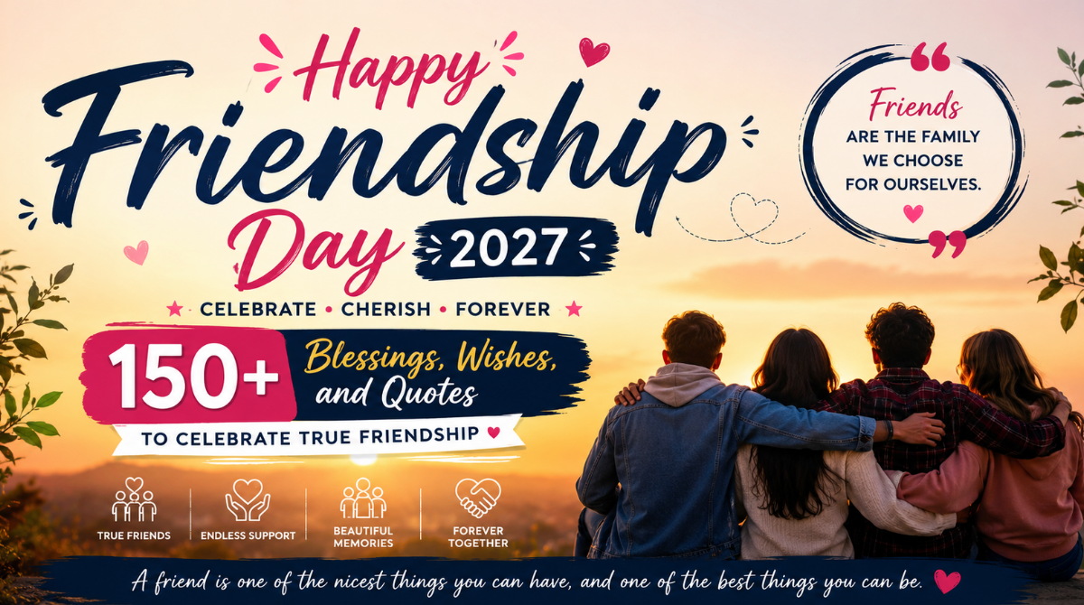 Happy Friendship Day 2027: 150+ Blessings, Wishes, and Quotes to Celebrate True Friendship
