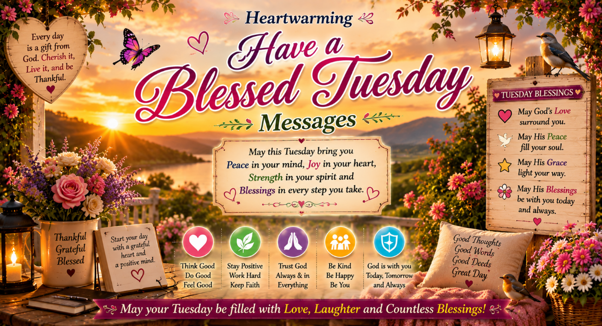 Heartwarming Have a Blessed Tuesday Messages