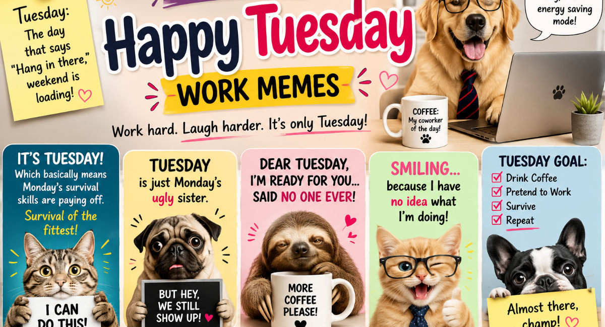 Hilarious Happy Tuesday Work Memes
