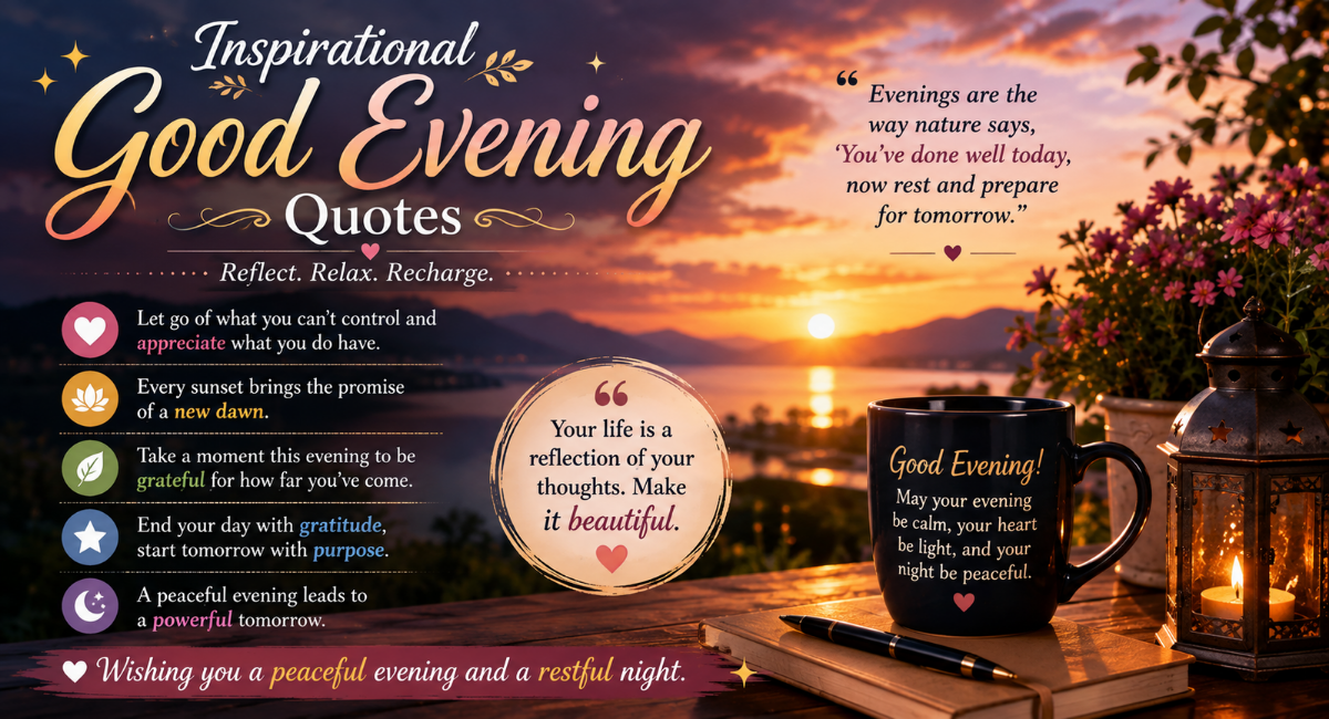 Inspirational Good Evening Quotes