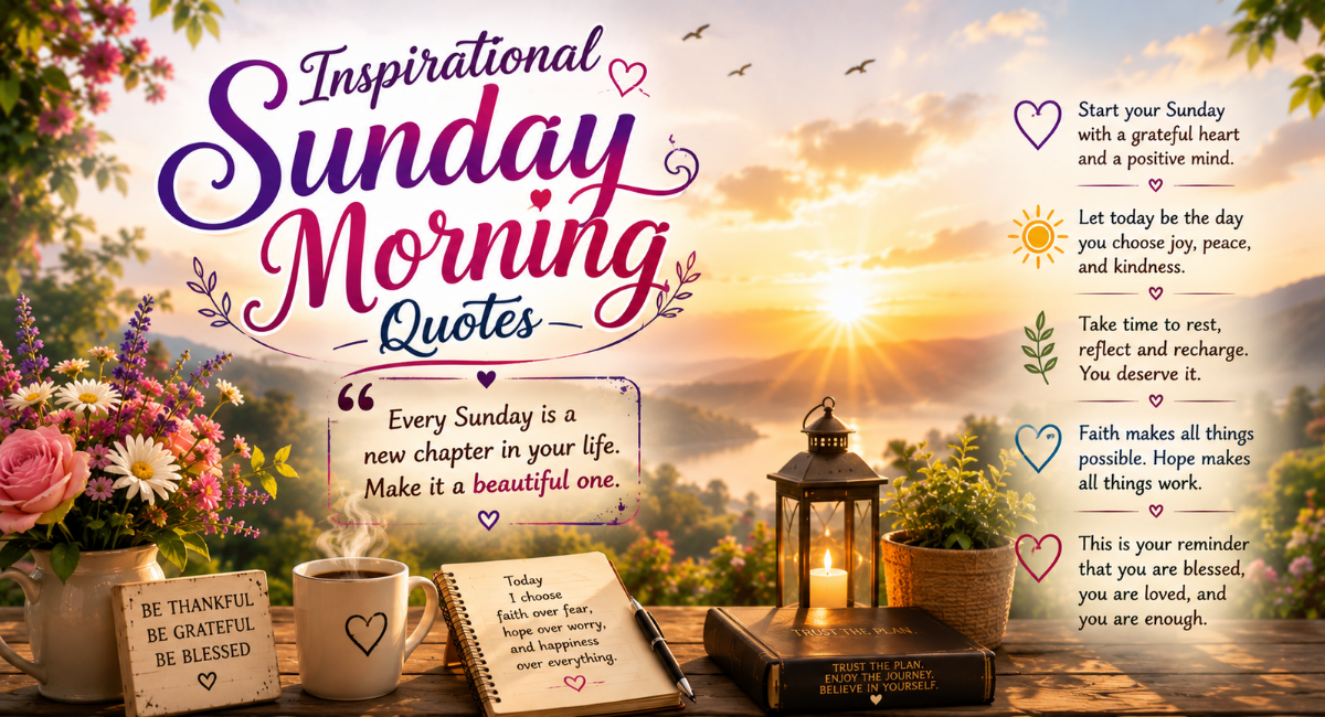Inspirational Sunday Morning Quotes