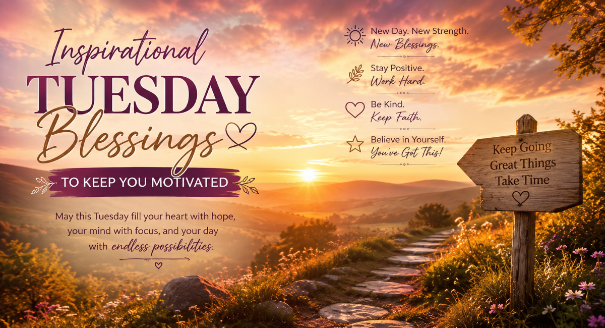 Inspirational Tuesday Blessings to Keep You Motivated