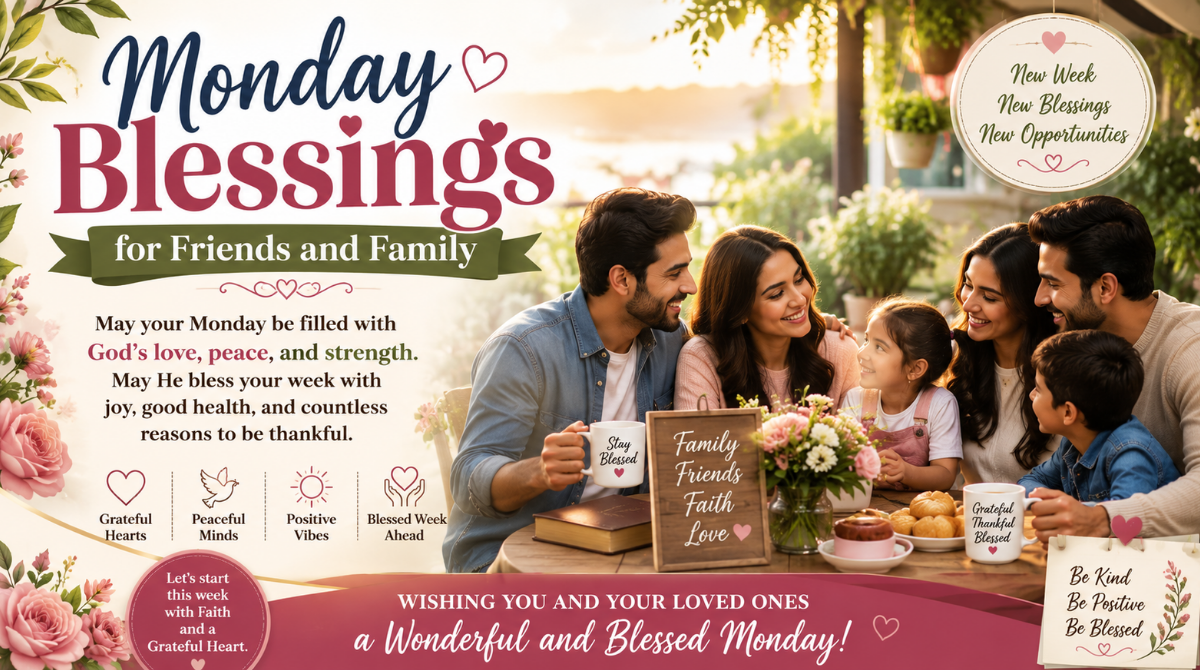 Monday Blessings for Friends and Family