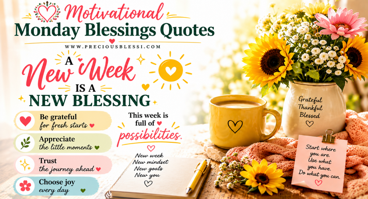 Motivational Monday Blessings Quotes