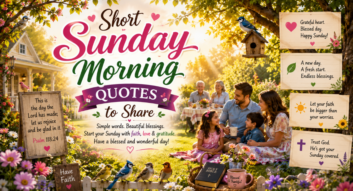 Short Sunday Morning Quotes to Share
