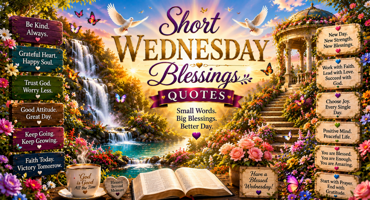 Short Wednesday Blessings Quotes