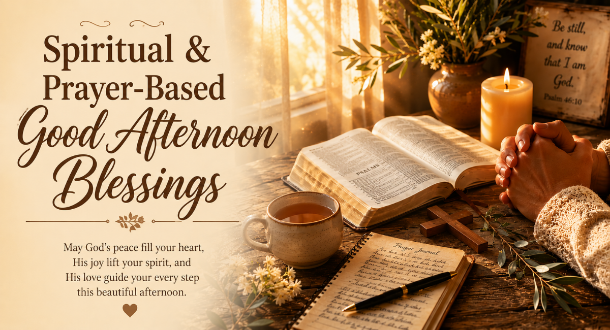 Spiritual & Prayer-Based Good Afternoon Blessings
