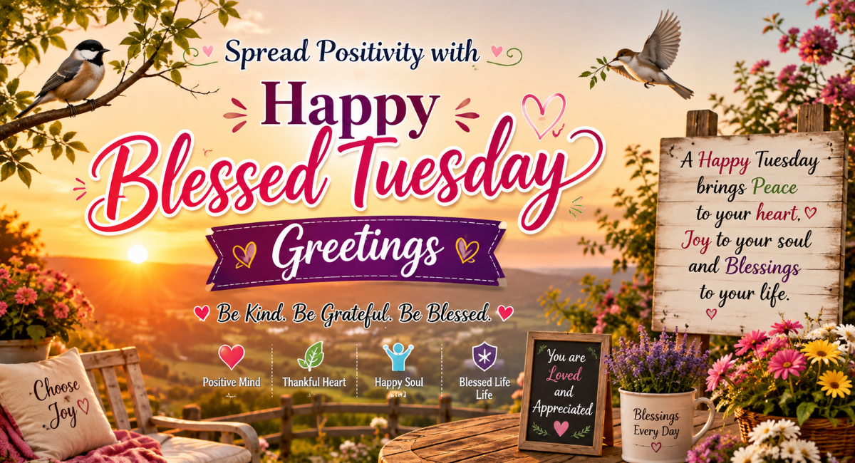 Spread Positivity with Happy Blessed Tuesday Greetings
