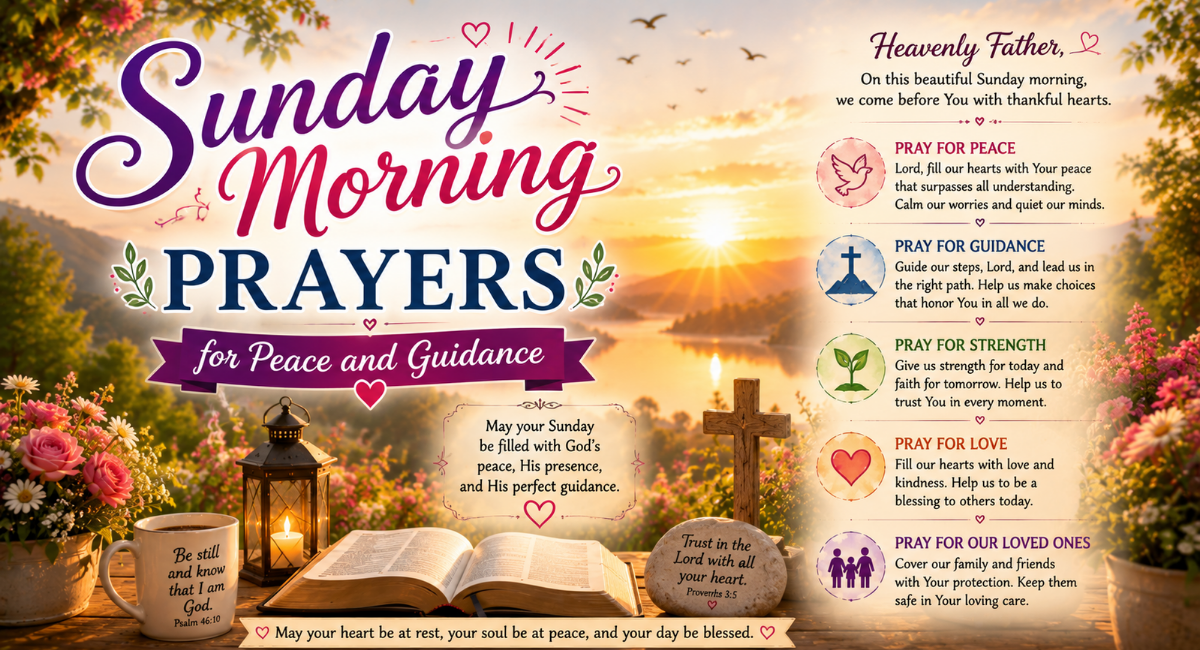 Sunday Morning Prayers for Peace and Guidance