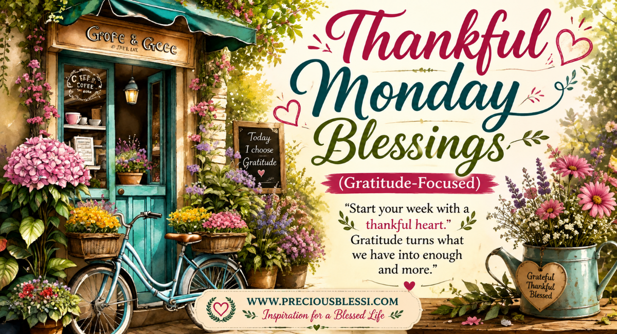 Thankful Monday Blessings (Gratitude-Focused)
