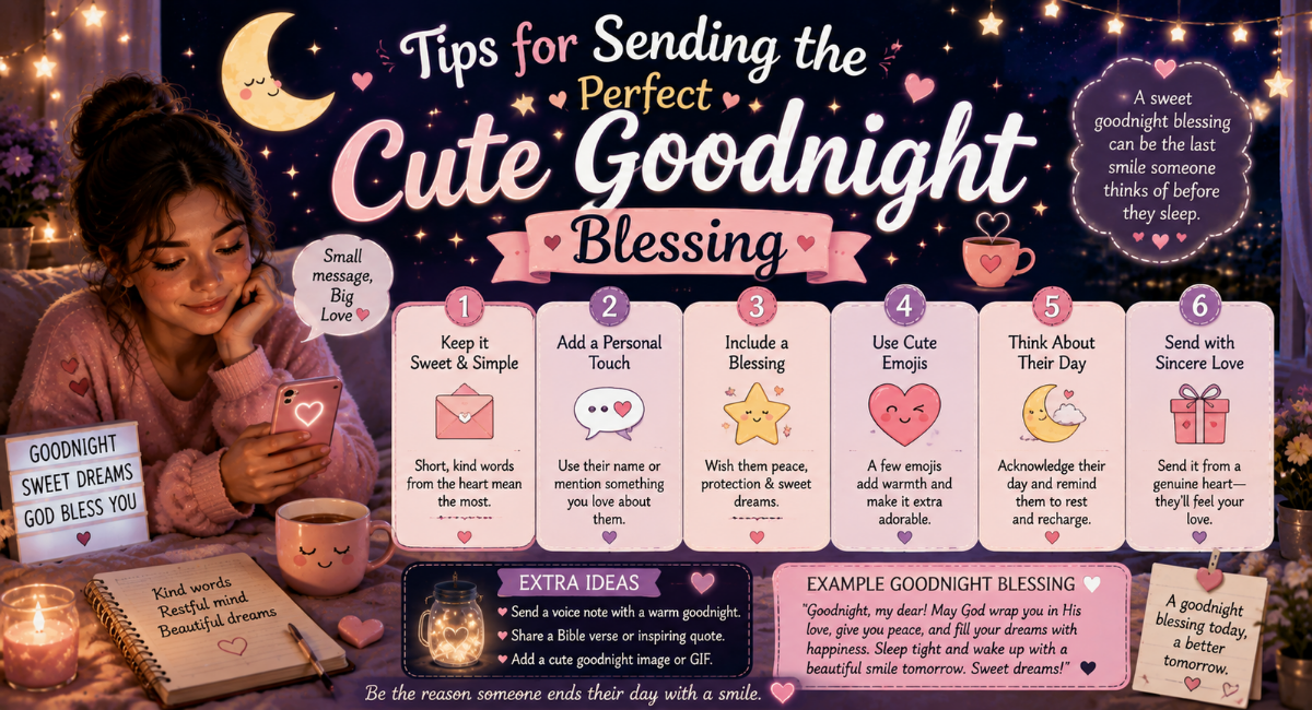 Tips for Sending the Perfect Cute Goodnight Blessing
