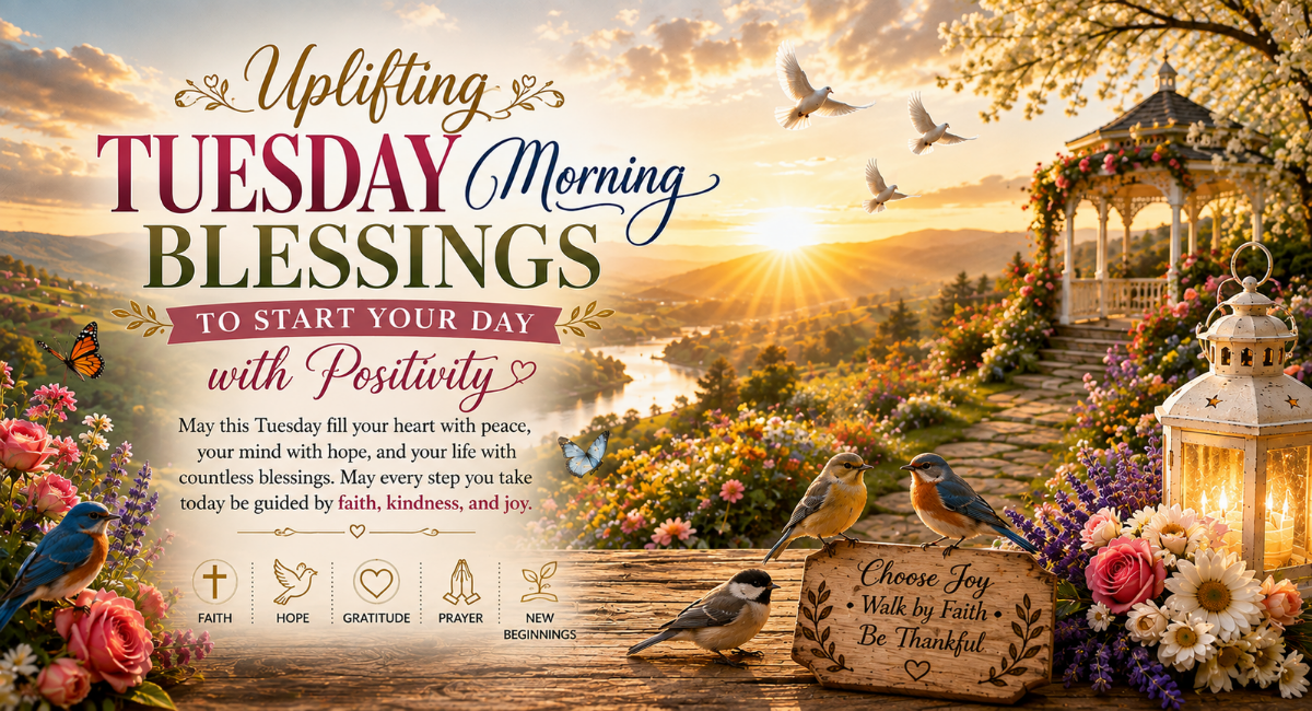 Uplifting Tuesday Morning Blessings to Start Your Day with Positivity