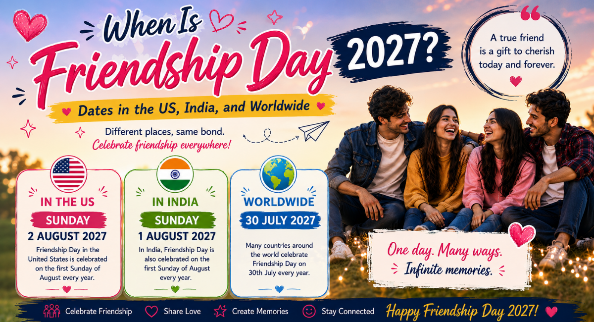 When Is Friendship Day 2027? Dates in the US, India, and Worldwide