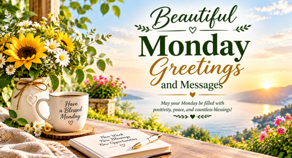 Beautiful Monday Greetings and Messages