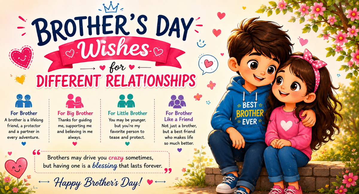 Brother's Day Wishes for Different Relationships