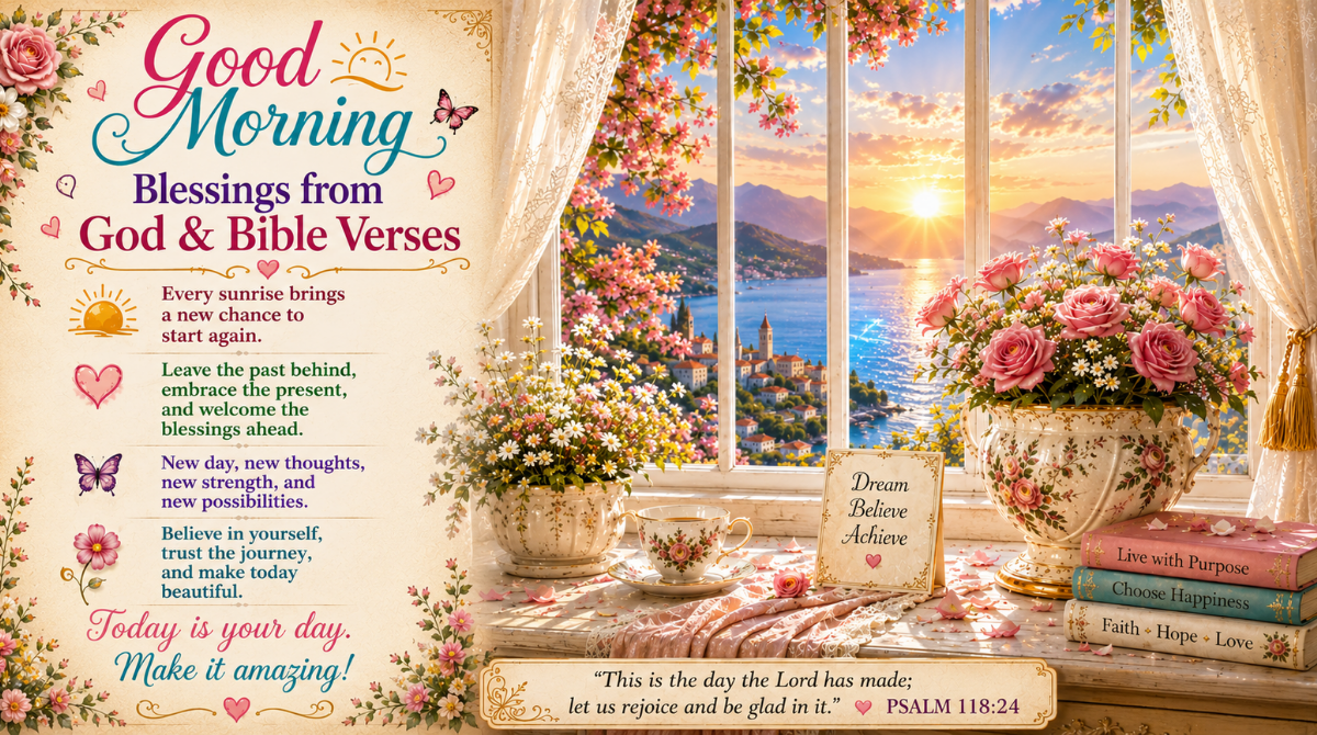 Good Morning Blessings from God & Bible Verses