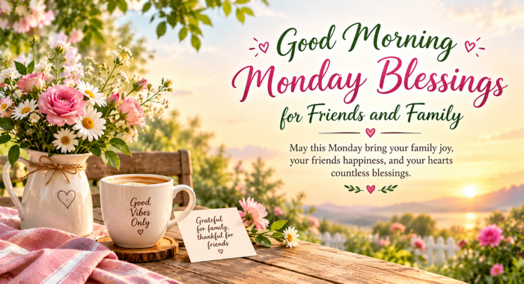Good Morning Monday Blessings for Friends and Family