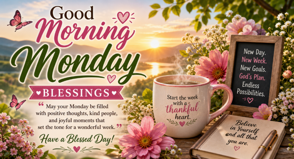Good Morning Monday Blessings Images, GIFs and Quotes