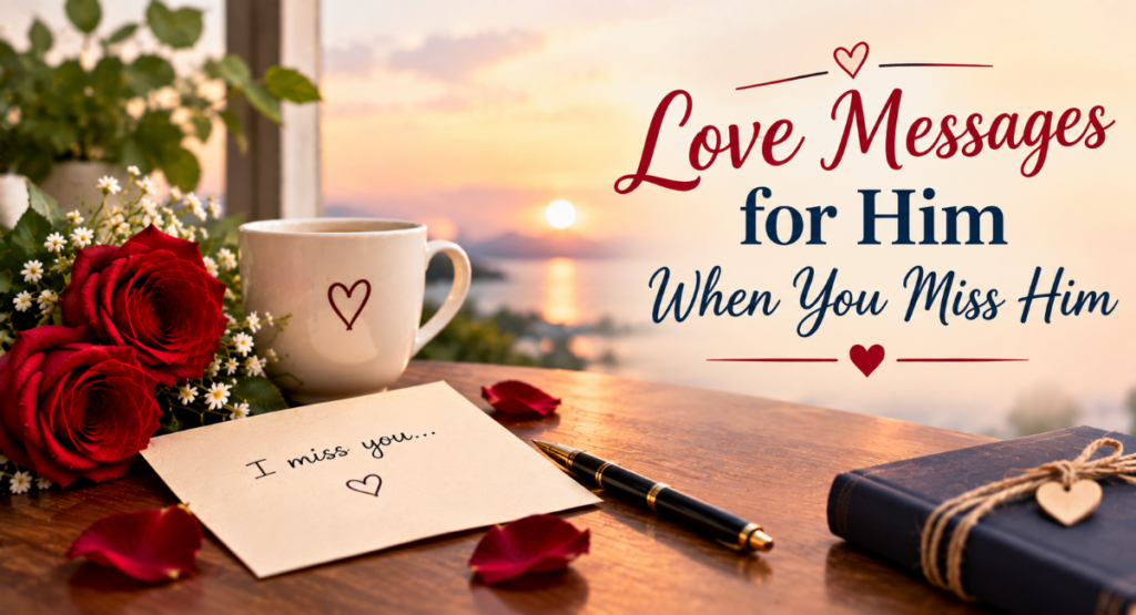 Love Messages for Him When You Miss Him