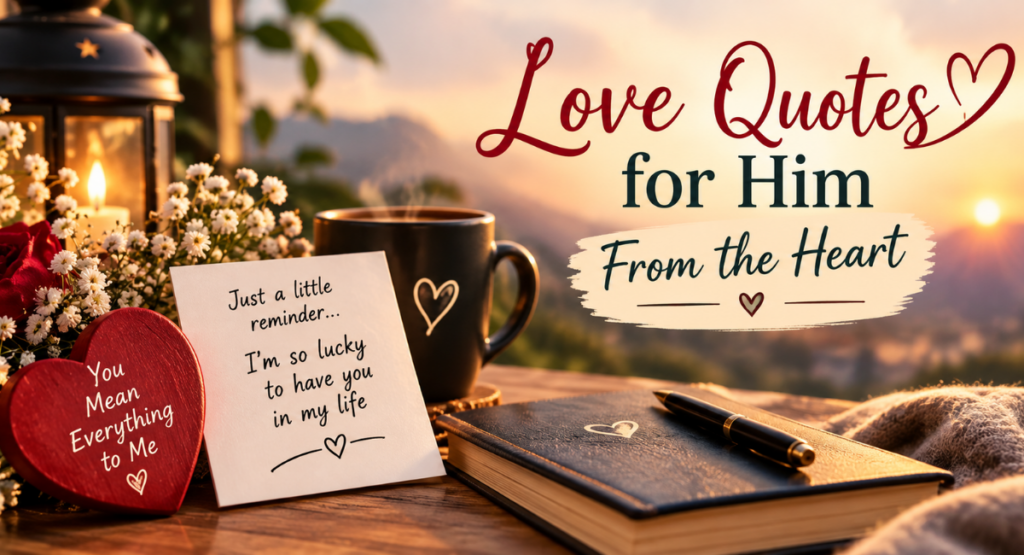 Love Quotes for Him From the Heart