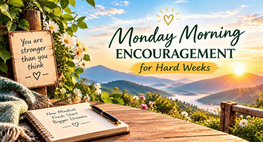 Monday Morning Encouragement for Hard Weeks
