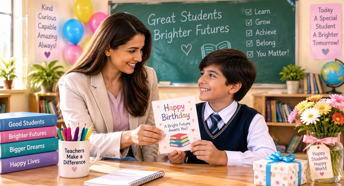 Short Birthday Wishes for Students
