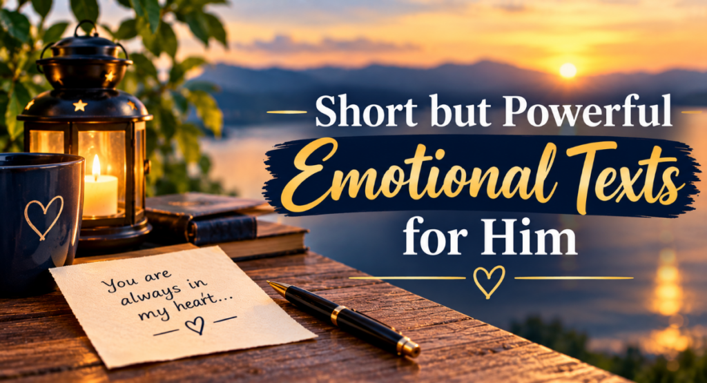 Short but Powerful Emotional Texts for Him