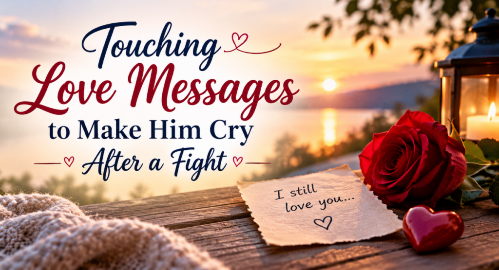 Touching Love Messages to Make Him Cry After a Fight