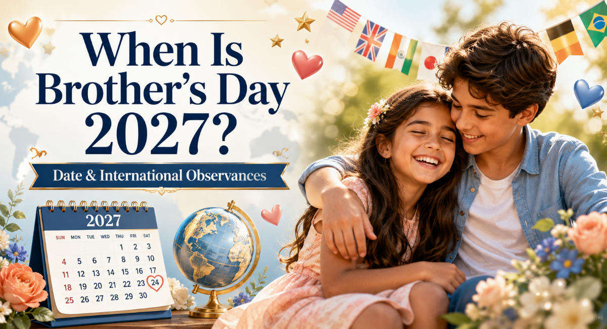 When Is Brother's Day 2027? Date & International Observances
