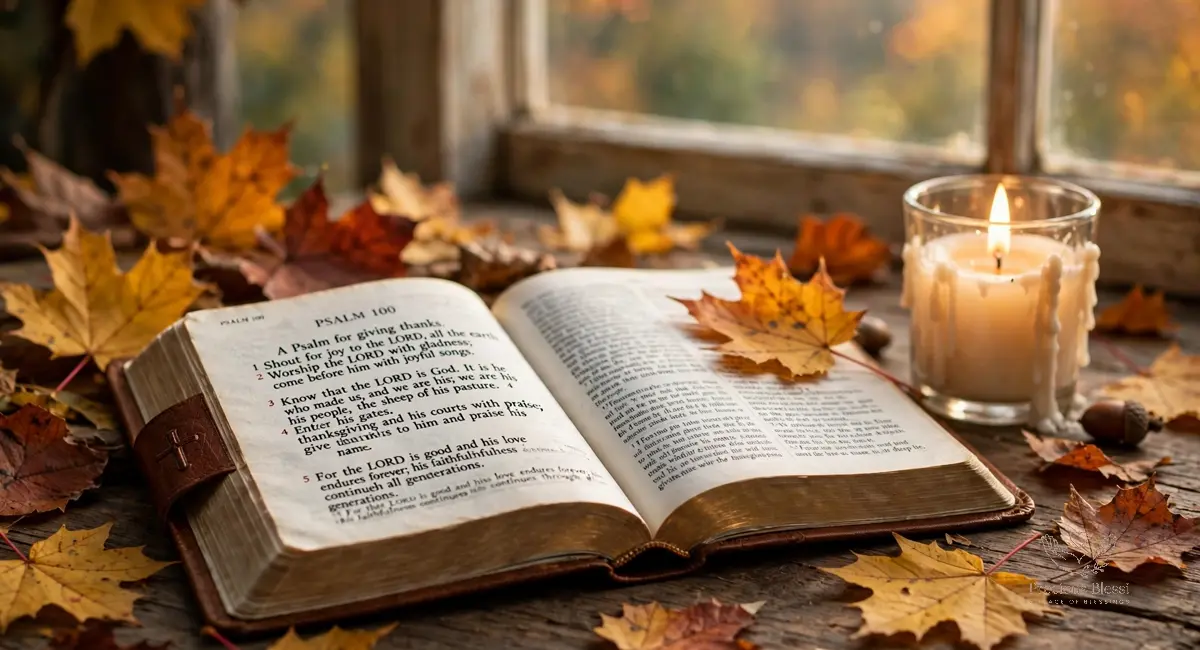 Thanksgiving quotes for family — a faithful family giving thanks together in prayer